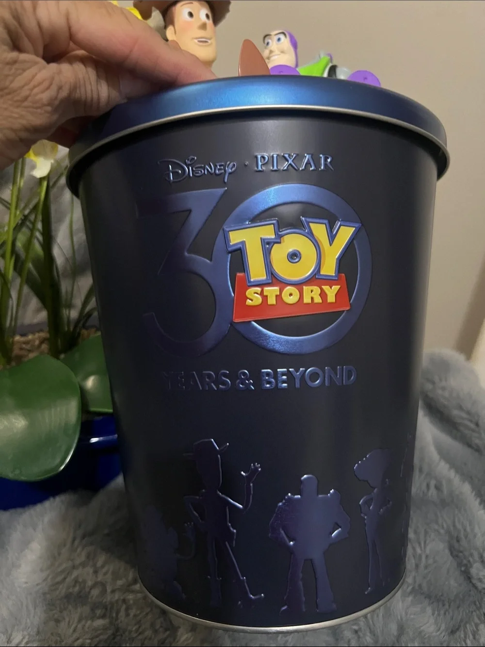 Disney Pixar Toy Story Woody & Buzz Lightyear Collectible Tin - Blue NWOT